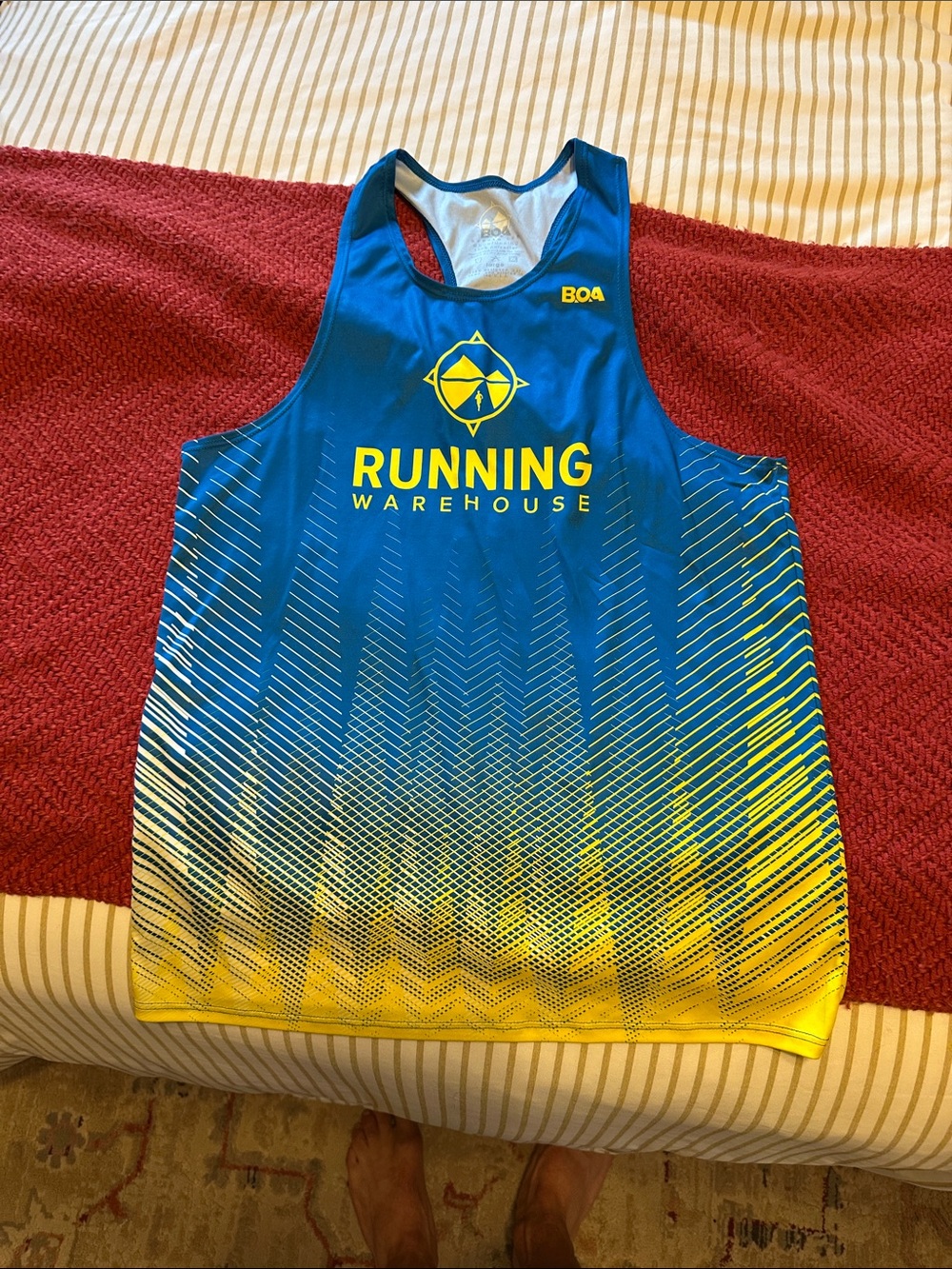 Men’s Blue & Yellow Performance Swim Top